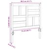 vidaXL Bettkopfteil Wachsbraun 80,5 x 4 x 104 cm Massives Kiefernholz