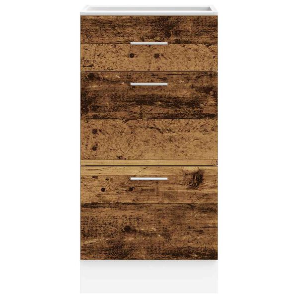 vidaXL Unterschrank Lyon Altholz-Optik 40x46x81,5 cm Holzwerkstoff