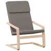 vidaXL Relaxsessel mit Hocker Taupe Stoff