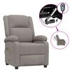 vidaXL Massagesessel Elektrisch Taupe Stoff