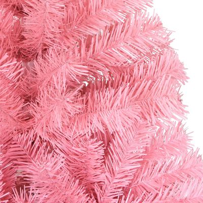 vidaXL Künstlicher Weihnachtsbaum mit Ständer Rosa 150 cm PVC