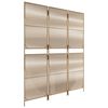 vidaXL Paravent 3-tlg. Beige Poly Rattan