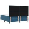 vidaXL Boxspringbett mit Matratze Dunkelblau 180 x 200 cm Samt