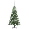 vidaXL Weihnachtsbaum mit 150 LEDs mit St&auml;nder Gr&uuml;n 120 cm PVC