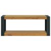 vidaXL Wand-Badregal 90x45x35 cm Massivholz Teak