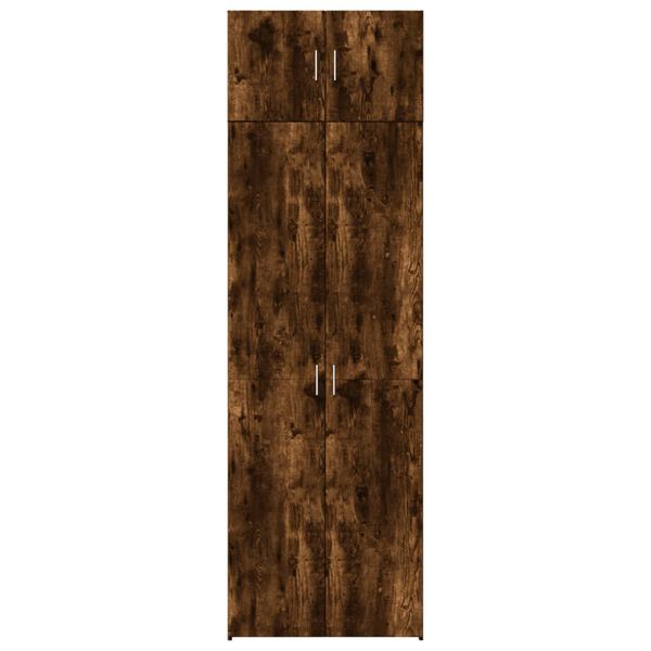 vidaXL Hochschrank Räuchereiche 70x42,5x225 cm Holzwerkstoff