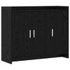 vidaXL Sideboard Schwarze Eiche 98,5 x 33 x 80 cm Holzwerkstoff
