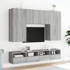 vidaXL TV-Wandschr&auml;nke 2 Stk. Grau Sonoma 100x30x30 cm Holzwerkstoff