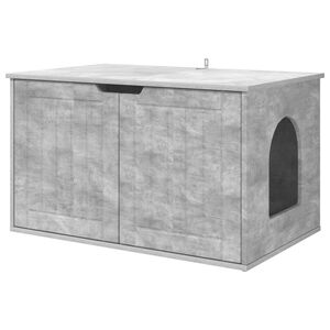 vidaXL Katzenhaus Beton 85 x 55 x 50,5 cm Holzwerkstoff