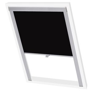 vidaXL Verdunkelungsrollo Schwarz SK06 GGL und GGU