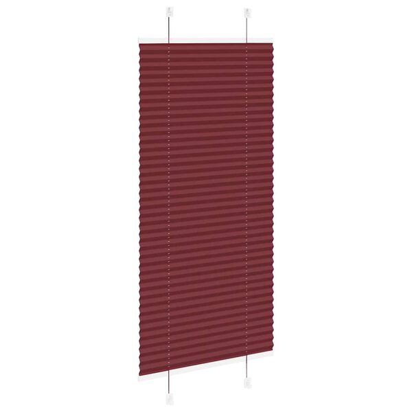 vidaXL Plissee Bordeauxrot 60x100 cm Stoffbreite 59,4 cm Polyester