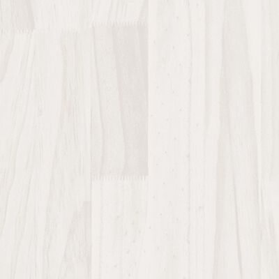 vidaXL Massivholzbett Weiß Kiefer 120x190 cm
