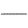 vidaXL Treppe Tritt Rechtwinklig 4 pcs Silber 60 x 20 cm Aluminium