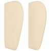 vidaXL Kopfteil mit Ohren Creme 83x23x78/88 cm Stoff