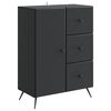 vidaXL Sideboard Schwarz 66 x 34,5 x 90 cm Holzwerkstoff