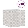 vidaXL Faltboxen 10 Stk. Creme 32x32x32 cm Vlies