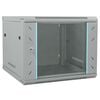 vidaXL Netzwerkschrank mit Speicher Grau 60 x 60 x 50 cm Stahl