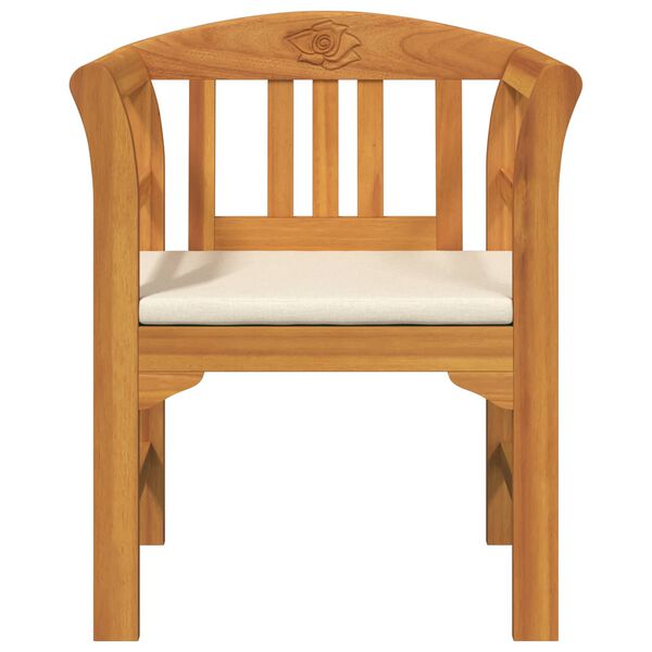 vidaXL Rosenbank Natur 68,5 x 46 x 82,5 cm Massivholz Akazie