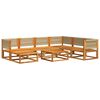 vidaXL 8-tlg. Gartensofa-Set mit Kissen Holz Akazie & Seil