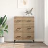 vidaXL Sideboard Artisan-Eiche 69,5 x 34 x 90 cm Verbundholz und Eisen