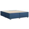vidaXL Boxspringbett mit Matratze Blau 180x200 cm Stoff