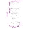 vidaXL Bücherregal Altholz 56 x 32 x 174 cm Holzwerkstoff