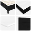 vidaXL Boxspringbett mit Matratze Schwarz 140 x 200 cm Stoff