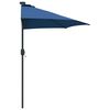 vidaXL Gartenparasol Azurblau 294 x 150 x 224 cm Stoff