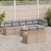 vidaXL Garten-Sofa-Set 9 pcs Beige und Hellgrau