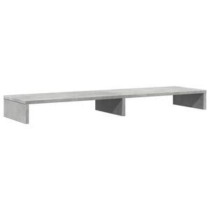 vidaXL Monitorst&auml;nder Betongrau 100x27x10 cm Holzwerkstoff