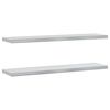 vidaXL Wandregale 2 Stk. 100x23,5 cm Silbern Edelstahl