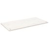 vidaXL Schreibtischplatte Wei&szlig; 100x50x2,5 cm Massivholz Kiefer