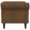 vidaXL Chesterfield-Sessel Braun Stoff