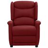vidaXL Massagesessel Elektrisch Weinrot Stoff