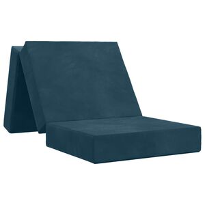 vidaXL Klappsofa Bett 75 x 67 x 45 cm Blau