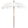 vidaXL Balinesischer Sonnenschirm Creme 220 x 220 x 260 cm