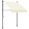 vidaXL Markise Einziehbar Creme 150x150 cm Stoff und Stahl