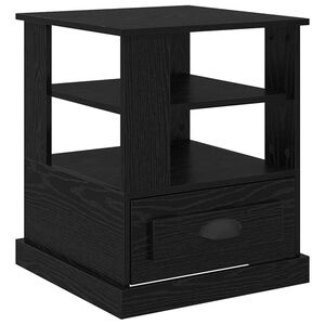 vidaXL Nachttisch Schwarz Eichen-Optik 50 x 50 x 60 cm Holzwerkstoff