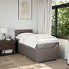 vidaXL Boxspringbett mit Matratze Taupe 90x190 cm Stoff