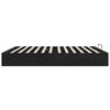 vidaXL Ottoman Bettgestell Schwarze Eiche 203 x 160 x 25 cm