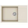 vidaXL Waschbecken Beige 780 x 500 mm 80% Quarz und 20% Harz