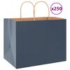 vidaXL Papiertragetaschen 250 Stk. mit Henkeln Blau 32x22x24 cm