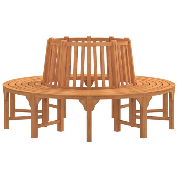 vidaXL Baumbank Rund &Oslash;208 cm Massivholz Eukalyptus