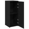 vidaXL Lagerschrank Schwarz 40 x 45 x 103,5 cm Holzwerkstoff
