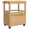 vidaXL K&uuml;chentrolley FLORO Wachsbraun 72,5 x 45 x 80 cm