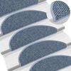 vidaXL Treppenmatten Selbstklebend Sisal-Optik 15 Stk. 56x17x3cm Blau
