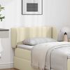 vidaXL Kopfteil Ohr Creme PVC