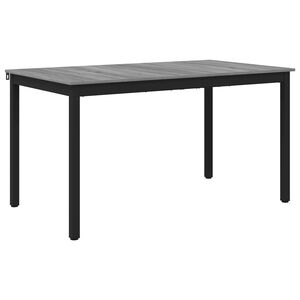vidaXL Esstische 140 x 80 x 75 cm Holzwerkstoff Sonoma-Grau Rechteckig