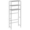 vidaXL Waschmaschinenregal 3 Ablagen Silbern 69x28x169 cm