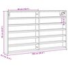vidaXL Vitrinenschrank Braun Eichen-Optik 100x8,5x58 cm Holzwerkstoff